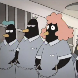 Peguin Behind Bars
