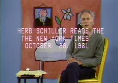 Herb Schiller Reads New York Times